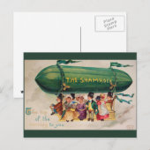 Vintager St. Patrick's Day Postkarte (Vorne/Hinten)