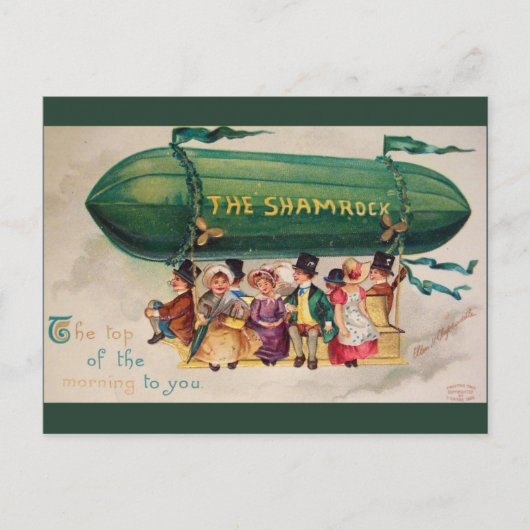 Vintager St. Patrick's Day Postkarte (Vorderseite)