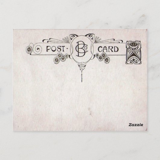 Vintager St. Patrick's Day Postkarte (Rückseite)