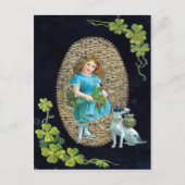 Vintager St. Patrick's Day Postkarte (Vorderseite)