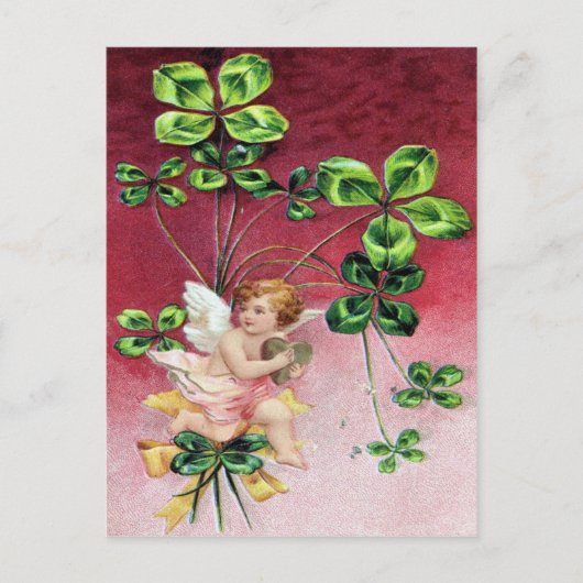 Vintager St. Patrick's Day Postkarte (Vorderseite)