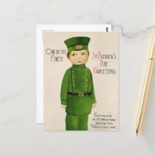 Vintager St. Patrick's Day Postkarte