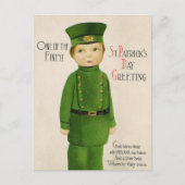 Vintager St. Patrick's Day Postkarte (Vorderseite)