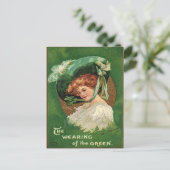 Vintager St. Patrick's Day Postkarte (Stehend Vorderseite)