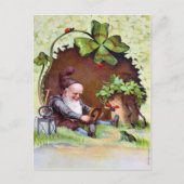 Vintager St. Patrick's Day Postkarte (Vorderseite)