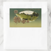 Vintager St. Patrick's Day Rechteckiger Aufkleber (Tasche)
