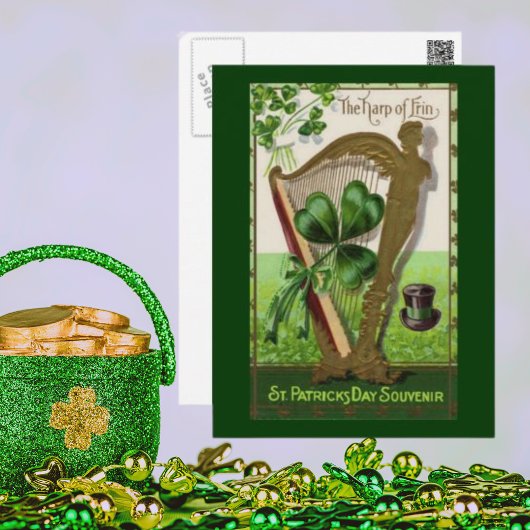 Vintager St. Patrick's Day Souvenir Postkarte