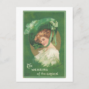 Vintager St. Patricks-Tag Postkarte