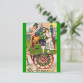 Vintager St. Patricks-Tag Postkarte (Stehend Vorderseite)