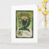 Vintager St. Pat's Day - Schloss Blarney, Karte (Gelbe Blume)