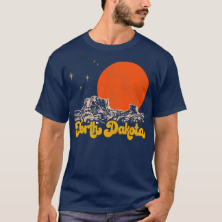 Vintager Staat des Nordens von Dakota Mitte des Ja T-Shirt