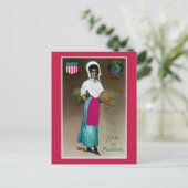 Vintager Staat Girl of Missouri Postkarte (Stehend Vorderseite)