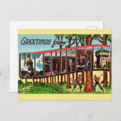 Vintager Staat in Washington Postkarte (Vorne/Hinten)