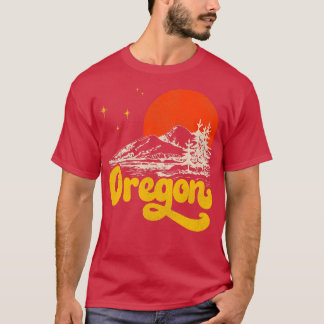 Vintager Staat Oregon Mitte des Jahrhunderts Not l T-Shirt