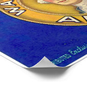 Vintager Staat Siegel Washington Apples Seattle Fr Poster (Ecke)