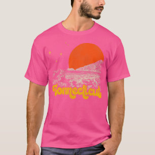 Vintager Staat von Connecticut Mitte des Jahrhunde T-Shirt