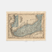 Vintager Staat von Florida Fleecedecke (Vorderseite (Horizontal))