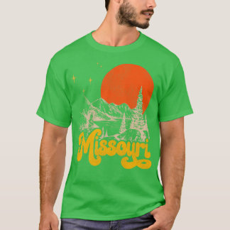 Vintager Staat von Missouri Mitte des Jahrhunderts T-Shirt
