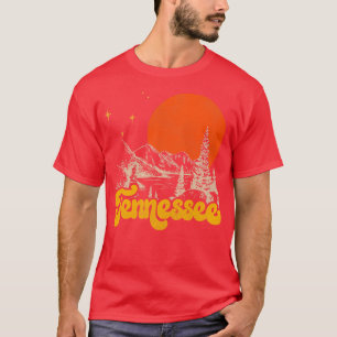 Vintager Staat von Tennessee Mitte Jahrhundert bed T-Shirt