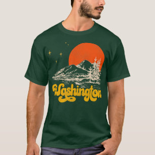 Vintager Staat Washington Mitte des Jahrhunderts b T-Shirt