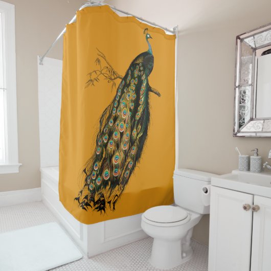 Vintager Stachelschwalbe Duschvorhang (Beispiel)