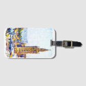 Vintager Stadtblick von Sevilla Gepäckanhänger (Vorderseite (Horizontal))
