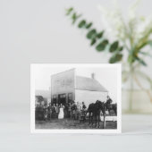 Vintager Stadtsaloon Postkarte (Stehend Vorderseite)