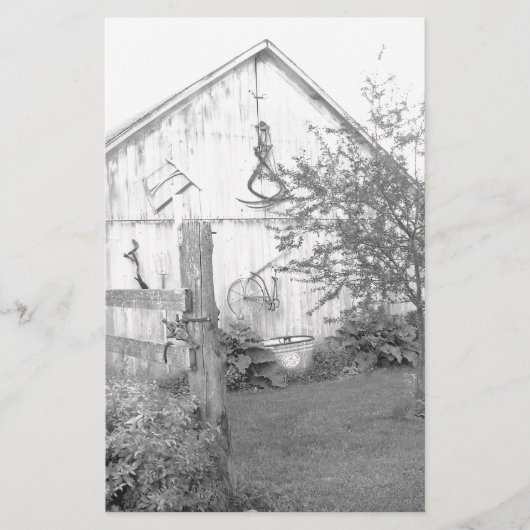 Vintager Stall Briefpapier (Vorderseite)