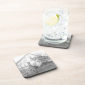 Vintager Stall Getränkeuntersetzer (Rechte Seite)