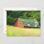 Vintager Stall in den Adirondacks, N. Y. Postkarte (Vorne/Hinten)