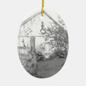 Vintager Stall Keramikornament (Vorne)