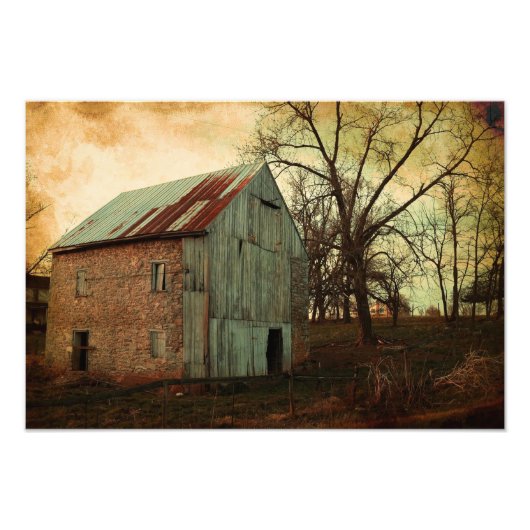 Vintager Stallbaum Fotodruck (Vorne)