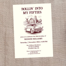 Vintager Stallwagen der Männer bis zum 50. Geburts