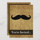 Vintager Stamm mit benutzerdefiniertem Text Einladung (Vorne/Hinten)