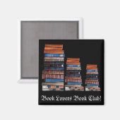 Vintager Stapel alter Bücher Magnet (Vorderseite/Rückseite)