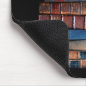 Vintager Stapel alter Bücher Mousepad (Ecke)
