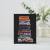 Vintager Stapel alter Bücher Postkarte (Stehend Vorderseite)