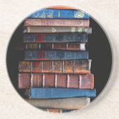 Vintager Stapel alter Bücher Untersetzer (Vorne)