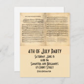Vintager Star Spangled Banner Song Sheet Texte (Vorne/Hinten)