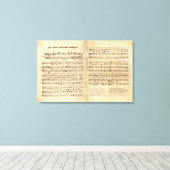 Vintager Star Spangled Banner Song Sheet Texte Leinwanddruck (Insitu (Holzboden))