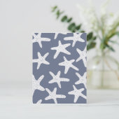 Vintager Starfish Postkarte (Stehend Vorderseite)