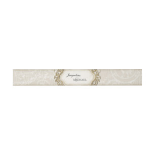 Vintager Stargazer Lippencreme-Spitzen-Goldrahmen Einladungsbanderole