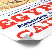 VINTAGER STEAMBOAT REISEPOSTER POSTER (Ecke)