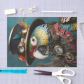 Vintager Steampenpapagei Seidenpapier (Handwerk)