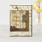 Vintager Steampunk Collagen-Geburtstag Karte (Gelbe Blume)
