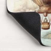 Vintager Steampunk-Heißluftballon (2) Mousepad (Ecke)