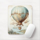 Vintager Steampunk-Heißluftballon (2) Mousepad (Mit Mouse)