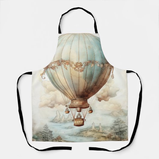 Vintager Steampunk-Heißluftballon (2) Schürze (Vorderseite)