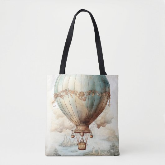 Vintager Steampunk-Heißluftballon (2) Tasche (Vorderseite)