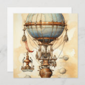 Vintager Steampunk-Heißluftballon (3) (Vorne/Hinten)